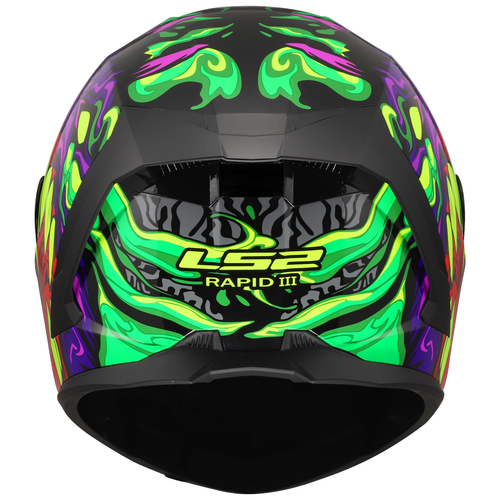 LS2 FF820 RAPID III (FF353) FULL FACE MOTORBIKE HELMET LYCANT ZOMBIE FLOW KAIJU - Picture 72 of 138