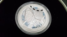 2012 Niue $2 Silver Colourized Great White Shark Proof Ser #3235 of 5000   E7734