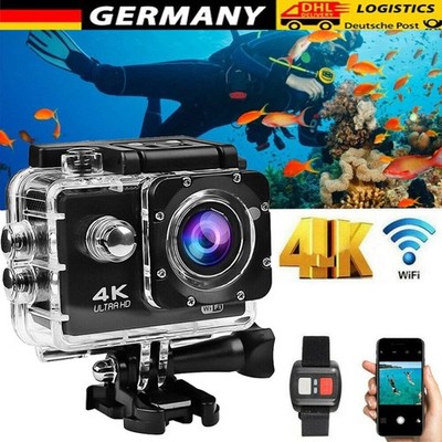4K Sport Aktion Wasserdicht Kamera WiFi Helmkamera Unterwasser Action Camcorder