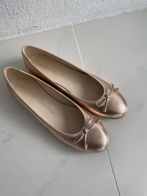 GMK Guido Maria Kretschmer Ballerinas 39 Leder Slipper Loafer Schuhe gold NEU