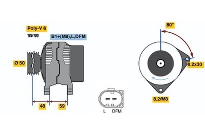 Alternator Bosch 0986045310