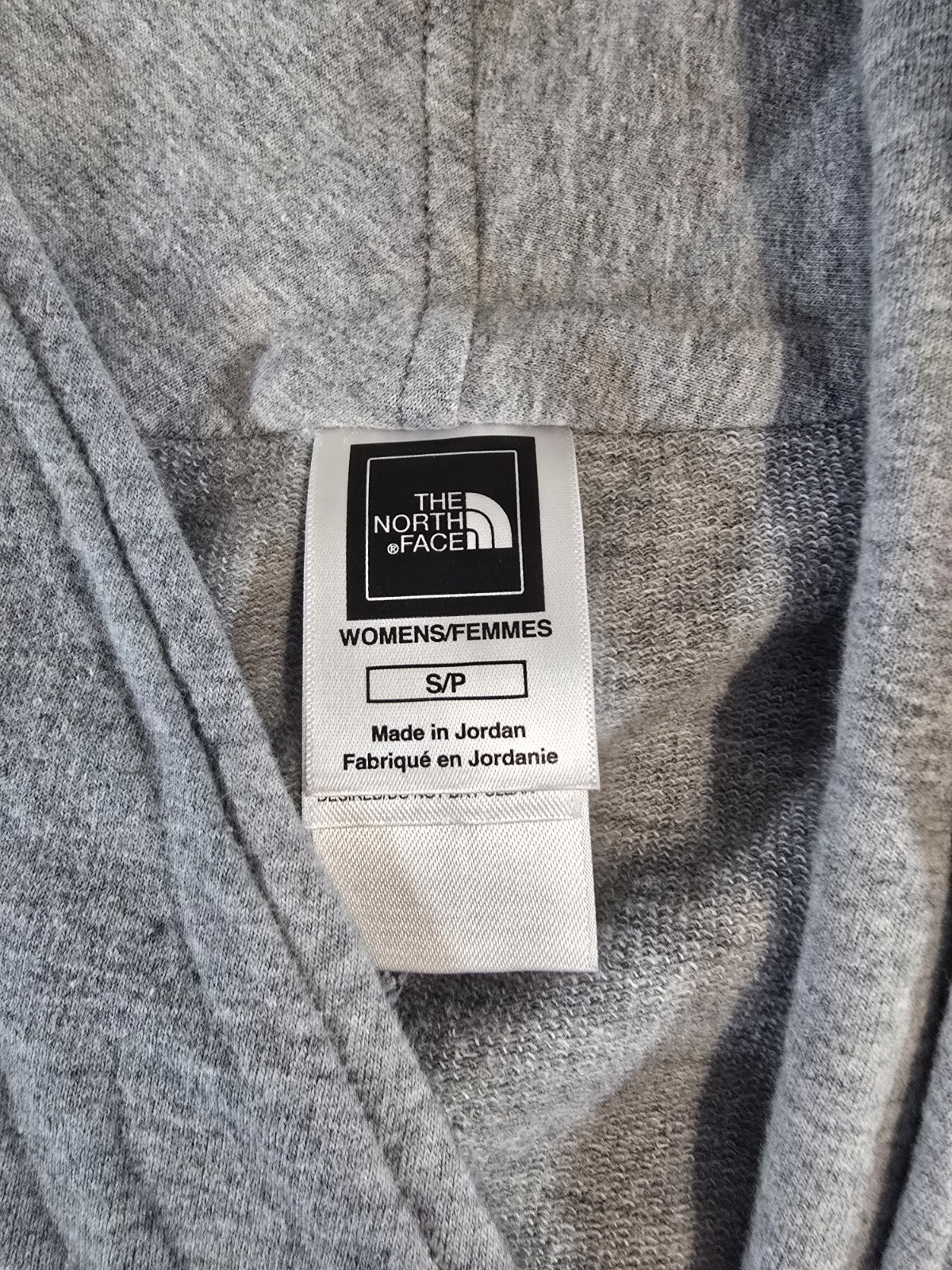 The North Face Womens Small Gray Asymmetrical Zip Hoodie Jacket Soft Stretch thumbnail 4