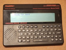 Vtg Franklin Language Master LM4000 Talking Pronouncing Dictionary  Thesaurus