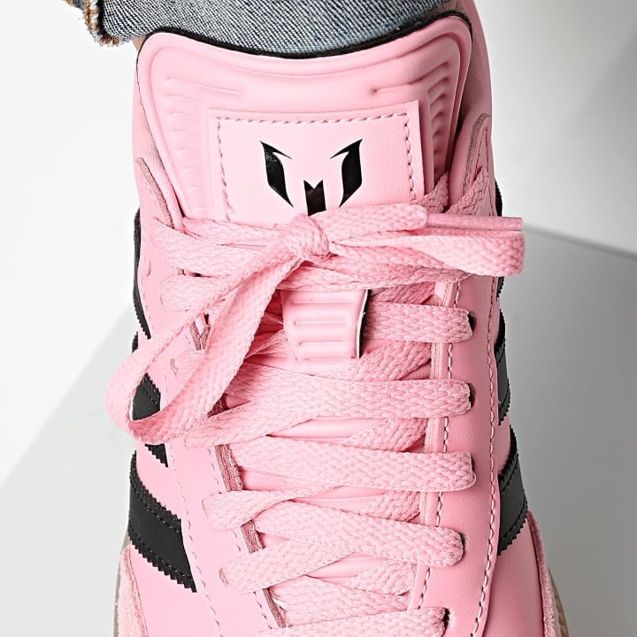 Adidas Messi Samba Men’s Sneaker Shoe Athletic Pink Soccer Footwear #844 thumbnail 8