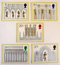 ROYAL MAIL STAMP CARD SERIES PHQ POSTCARDS SET - CHRISTMAS 1989