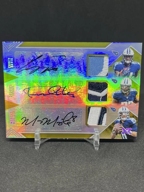 2017 Panini XR Derrick Henry Marcus Mariota Corey Davis Patch Auto Autograph /5