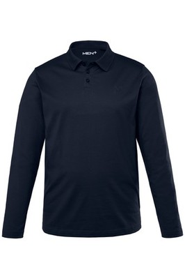 Men Plus Herren große Größen Langarm Poloshirt Basic Rundhals 834818