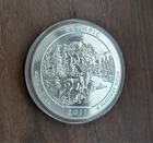 2011 5 Oz Silver Coin America the Beautiful Olympic National Park - Capsule