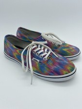 VANS TIE DYE MULTI-COLORED LACE UP SNEAKERS SHOES - WOMENS 5 Youth 3.5