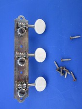 Vintage 50s WAVERLY PLATED Etched Style Guitar TUNER Strip BASS SIDE HARMONY