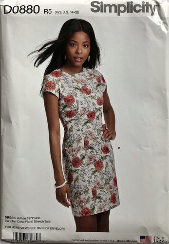 Simplicity 0880 8292 Womens Petite Dresses Length Variations Size 14 16 18  20 22 39363708803 | eBay