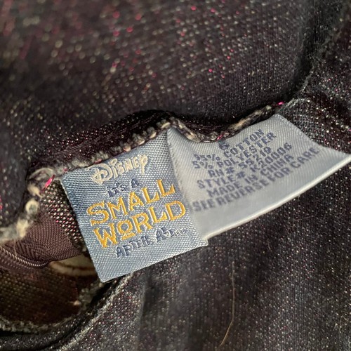 Disney It's A Small World Denim Girl's Jumper Size 6 - Picture 4 of 6