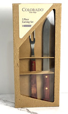 Carving Set (2 Piece Set) High Carbon Steel Colorado Fine Edge New