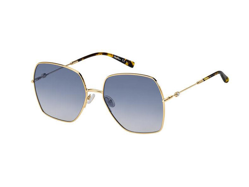 Max Mara Sonnenbrille MM GLEAM II 000DG Gold - Blau - Frau 35990₽