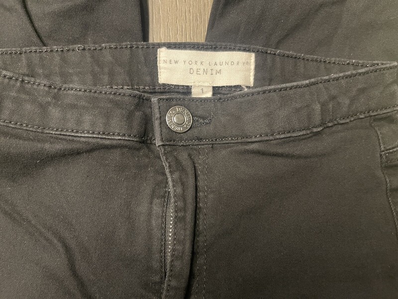 New York Laundry Womens Jeans Size 1 Mid Rise Skinny Distressed Stretch