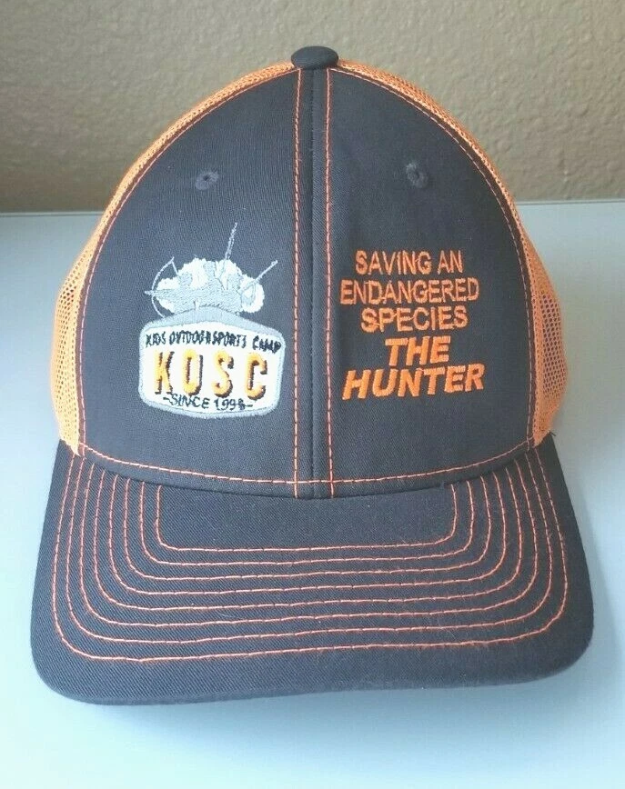 W/O tags KOSC Kids Outdoors Sports Camp Saving Endangered Species The HUNTER Hat