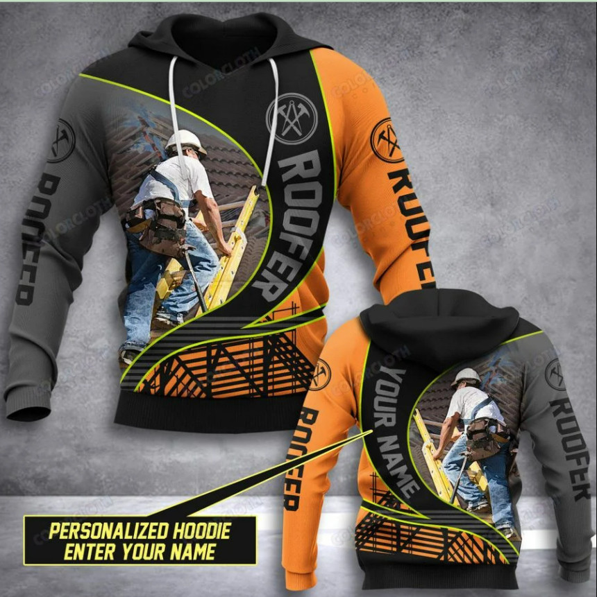 PERSONALIZED ROOFER SUPER MAN 3D Hoodies All Over Print Father Day Gift |  eBay