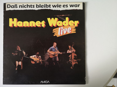 LP Hannes Wader ( live) Vinyl 1983 AMIGA 8 55 981