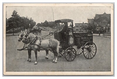 Postcard MD Baltimore Maryland Bromo Seltzer Horse Drawn Delivery Wagon L21