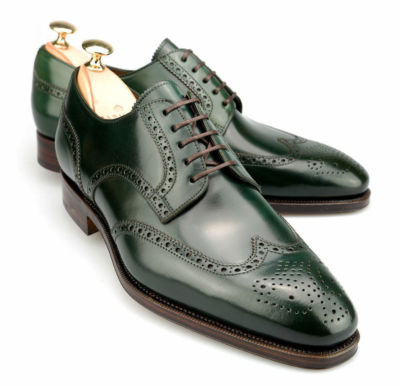 green dress shoes