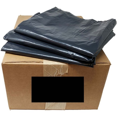 100 Gallon Contractor Bags: Black, 3 Mil, 67x79, 25 Bags/Case. - Picture 2 of 8