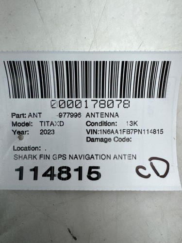 2019 - 2024 NISSAN TITAN XD OEM SHARK FIN GPS NAVIGATION ANTENNA | BLACK - Picture 10 of 10