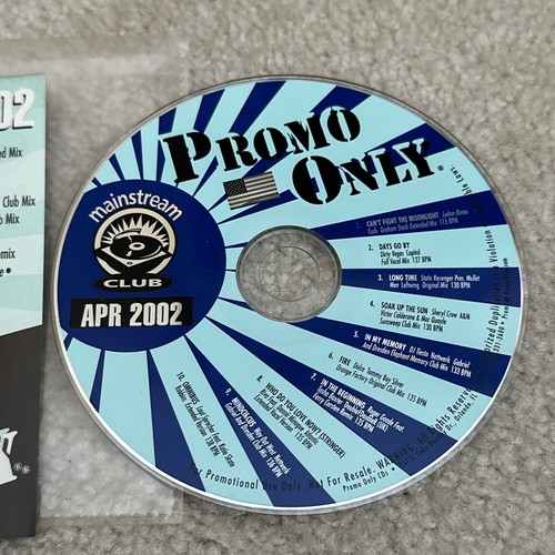 PROMO ONLY MAINSTREAM CLUB April 2002 DJ PROMO CD COMPILATION Leann Rimes Tiesto - Picture 2 of 5