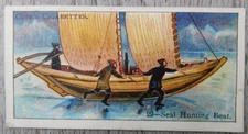 Boats of The World No. 29 Seal Hunting Vintage Imperial Tobacco Co Trading Card