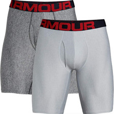 Under Armour K3002 Gray Tech 9" 2-Pack Men's Underwear Size M