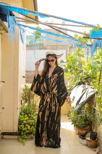 Oversized Long Kimono, Robe, Summer, Holiday Look, Tall Women’s, Vacation OSKMO1 - Picture 7 of 24