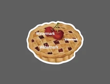 Cherry Pie Sticker Dessert Waterproof NEW