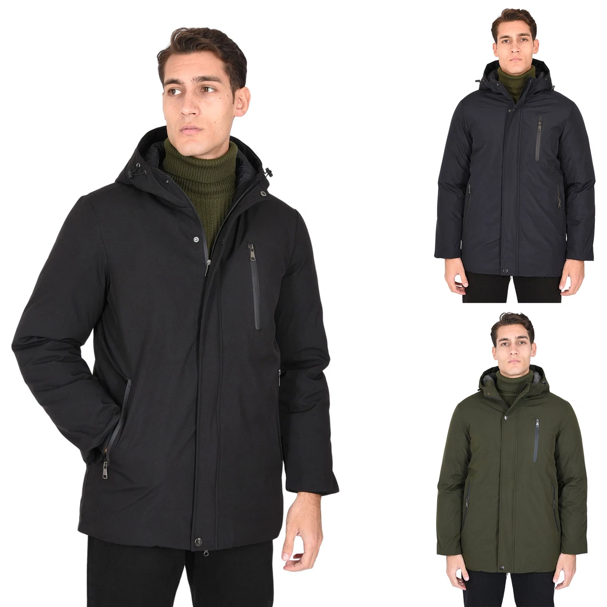 Bolf 4D4 - Giacca Invernale Da Uomo, Con Cappuccio, Chiusura - Foto 4