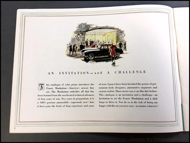 1948 Frazer Manhattan 28-page BIG Vintage Original Car Sales Brochure Catalog Foto 4 de 4