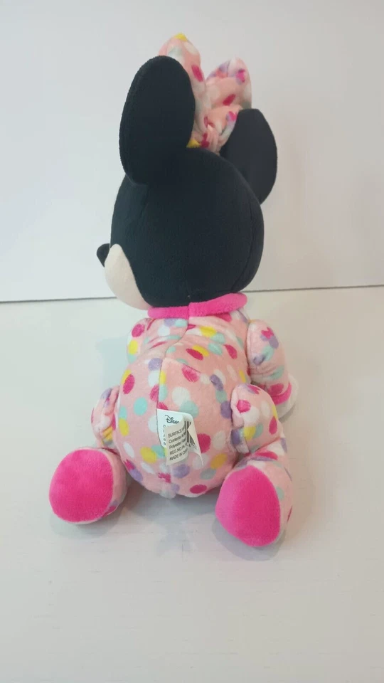 Disney BABY MINNIE Mouse Musical Touch N Crawling Crawling Talking Plush Testado - Imagem 4 de 4