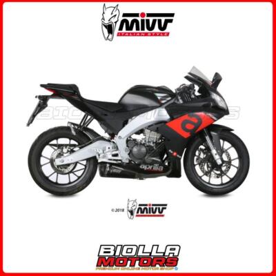 MIVV DELTA RACE SCHALLDÄMPFER APRILIA RS 125 125 2019- SCHWARZ ORIGINAL A.011.LDRB 