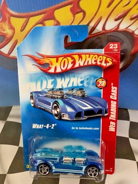 Hot Wheels 2008 Web Trading Cars 23/24 099 What-4-2 BLUE PR5