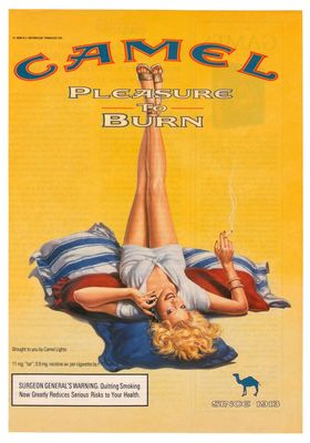 Camel cigarettes 1999 PRINT AD smoking woman glamour pinup sexy legs sandals 90s