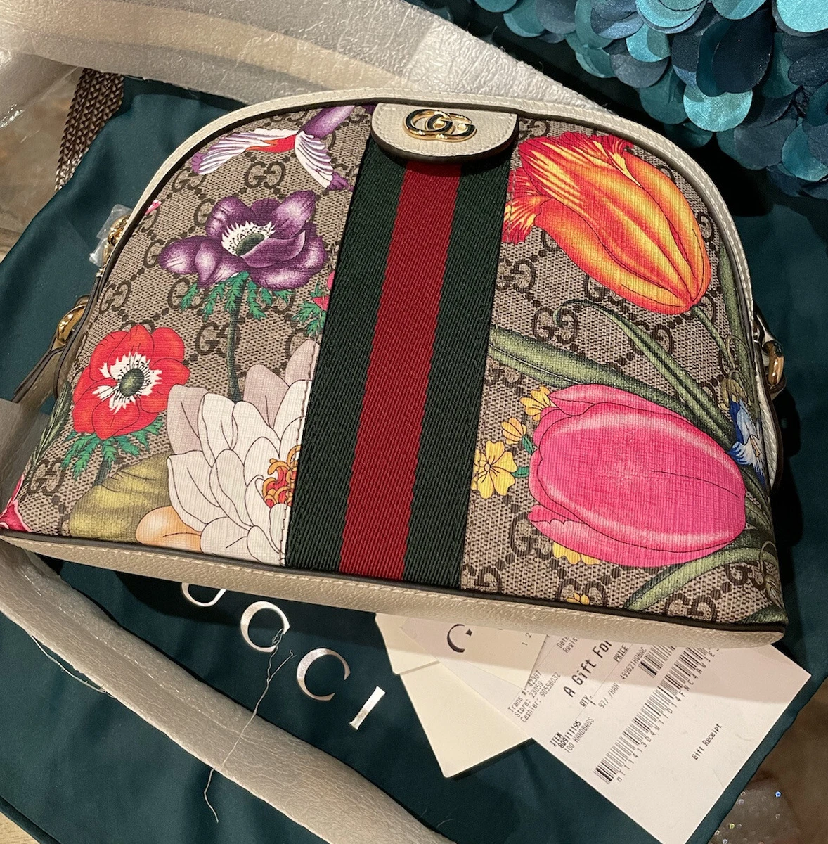 Ophidia GG Small Shoulder Bag in Multicoloured - Gucci