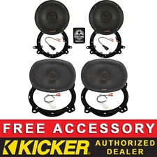 KICKER KSC69304 6X9"+6.5" KSC6504 OEM SPEAKER KIT FOR TOYOTA TACOMA 2019-2022