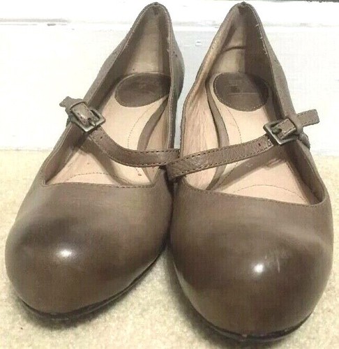 Frye Miranda Mary Jane Heels Buckle Brown Leather Womans Size 10 | eBay