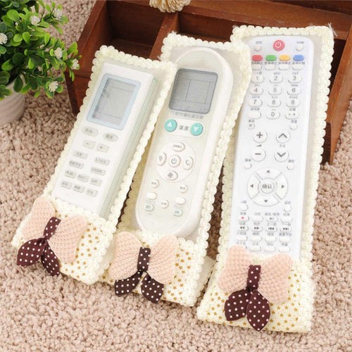 Bow Lace Fabric Remote Control Cover Dust Cover Protective Cover✨y Z2X9 - Picture 2 of 30