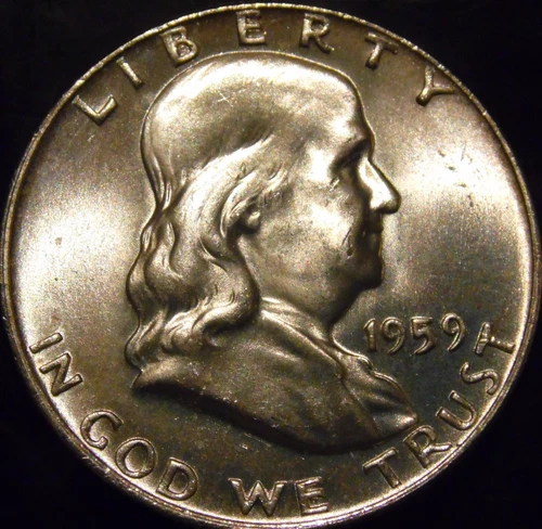 1959-P Franklin Half Dollar Gem BU Uncirculated