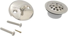 Kingston Brass DTL5305A6 Grid Tub Drain Kit, Polished Nickel