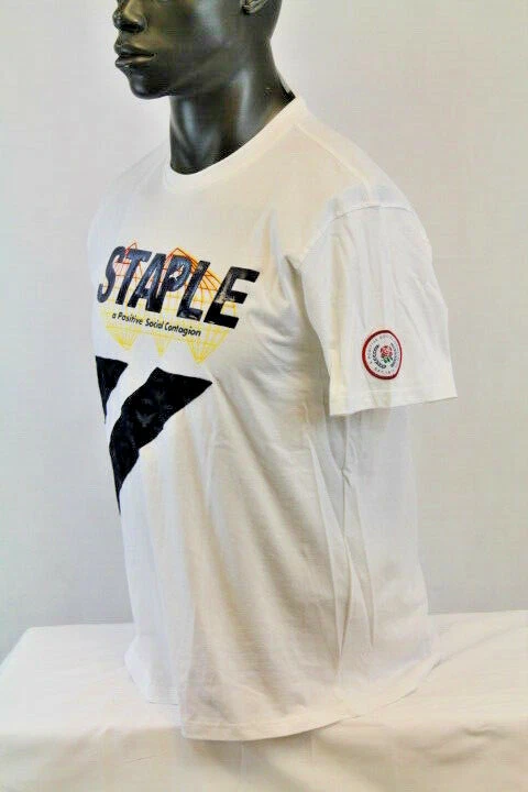 Camiseta Staple Pigeon S/S LUX SPORT LOGO BRANCA/MULTICOLORIDA 1810C5309 - Imagem 4 de 4