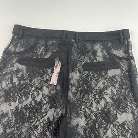 Victoria's Secret VS Archives Sheer  Lace High Waist Pants Tight  Black  XL NWT