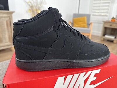 Nike Court Vision Mid Black/Black/Black CU6620-001 Men's Nike Court Vision Mid Black/Black/Black CU6620-001 Men's