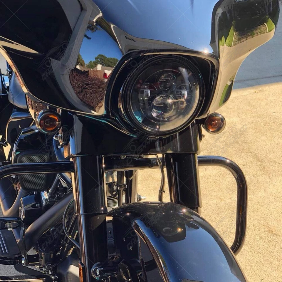 FAROL DE LED DIANTEIRO PARA Honda CB 250 350 400 500 650 900 Shadow 750 Spirit 1100 - Imagem 2 de 4