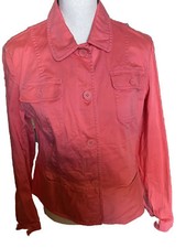       Talbots Women  s Size 10 Petite Blazer Jacket Coral with stretch