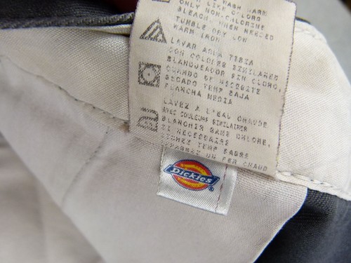 Dickies Mens 44x13 Gray Polyester Cotton Blend Work Shorts - Worn - Picture 5 of 8