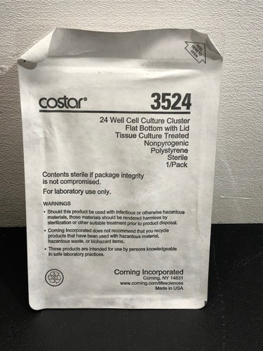 Corning Costar 3524 cell culture plates 24 well flat bottom - Picture 9 of 10